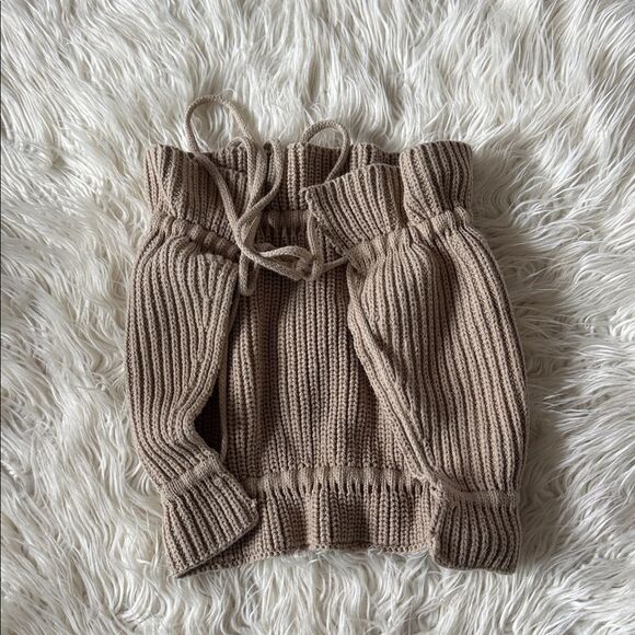 Tan Ribbed Knit Tube Top - Picture 2 of 4